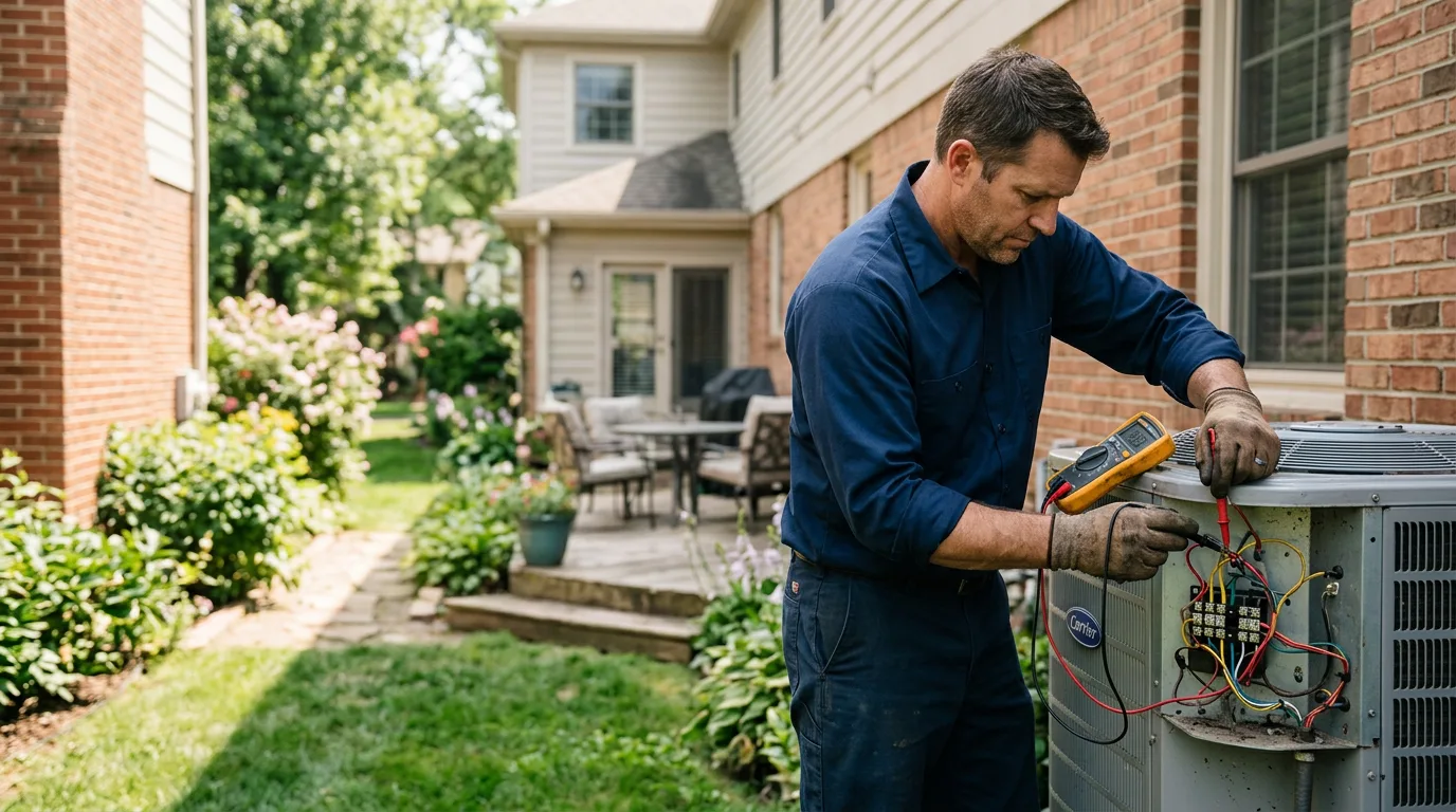 HVAC technician working near Delhi, NY